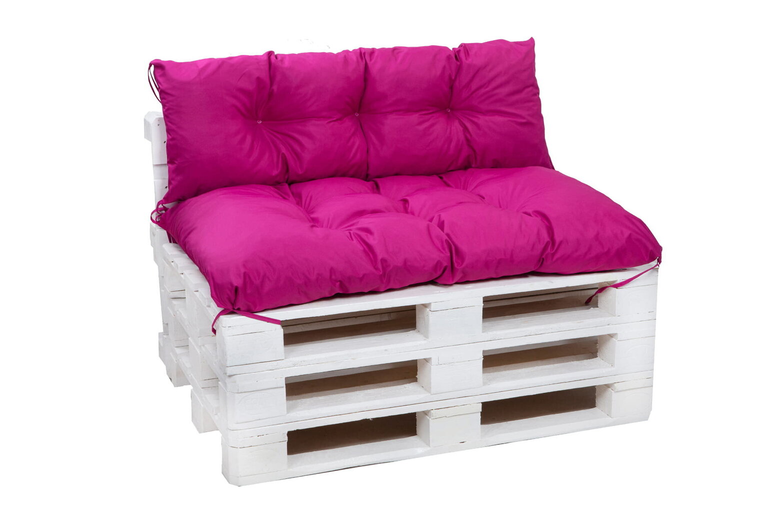 Palešu mēbeļu spilveni 120x80cm sēdeklis un atzveltne 120x40cm; rozā cena un informācija | Krēslu paliktņi | 220.lv