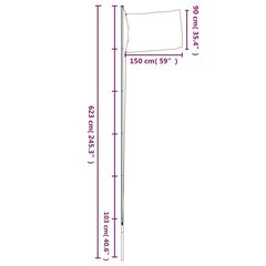 vidaXL Francijas karogs un masts, 6,23 m, alumīnijs цена и информация | Флаги и аксессуары | 220.lv