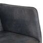 vidaXL šūpuļkrēsls, pelēks, dabīgā āda цена и информация | Atpūtas krēsli | 220.lv