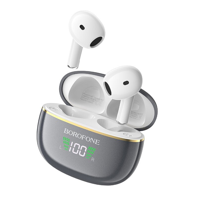 Borofone TWS Bluetooth Earphones BW30 Cheerful Black cena un informācija | Austiņas | 220.lv