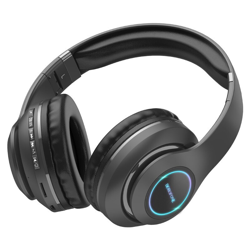 Borofone Headphones BO17 bluetooth black cena un informācija | Austiņas | 220.lv