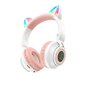 Borofone Headphones BO18 Cat Ear bluetooth white cena un informācija | Austiņas | 220.lv