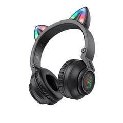 Borofone Headphones BO18 Cat Ear bluetooth black цена и информация | Наушники | 220.lv