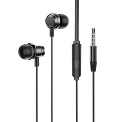 Borofone Earphones BM62 Prosperity with microphone black цена и информация | Наушники | 220.lv