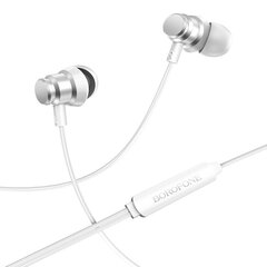 Borofone Earphones BM62 Prosperity with microphone silver cena un informācija | Austiņas | 220.lv