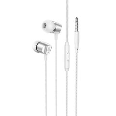 Borofone Earphones BM66 New Sound with microphone silver цена и информация | Наушники | 220.lv