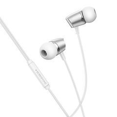 Borofone Earphones BM66 New Sound with microphone silver цена и информация | Наушники | 220.lv