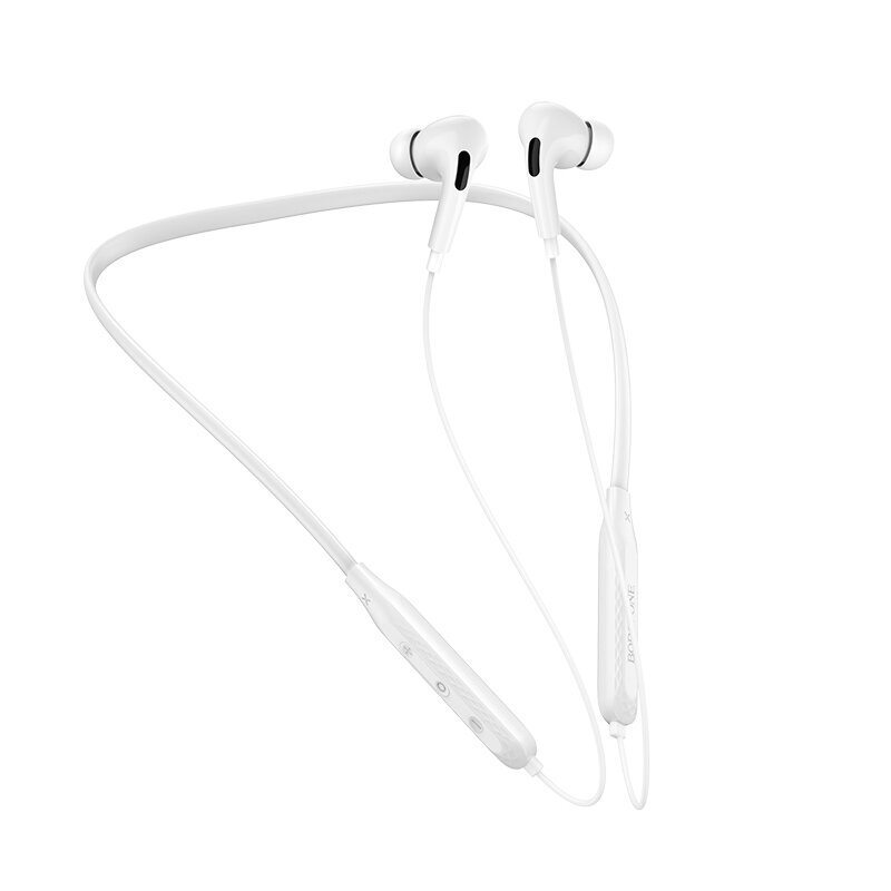 Borofone Sports earphones BE45 Delightful bluetooth white cena un informācija | Austiņas | 220.lv