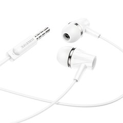 Borofone Earphones BM69 Universal with microphone white цена и информация | Наушники | 220.lv