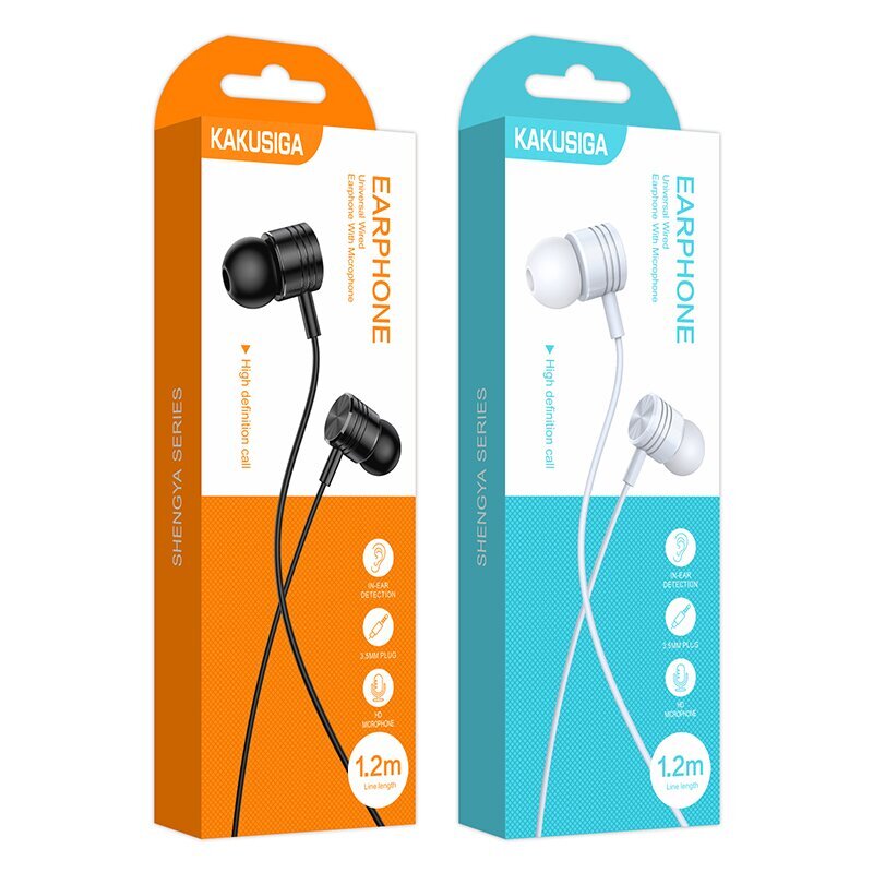 KAKU Earphones KSC-665 Shengya with microphone black цена и информация | Austiņas | 220.lv