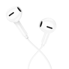 Borofone Earphones BM71 Light Song with microphone white цена и информация | Наушники | 220.lv