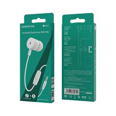 Borofone Earphones BM31 Mysterious with microphone white cena un informācija | Austiņas | 220.lv