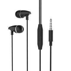 Borofone Earphones BM25 Sound Edge with microphone black cena un informācija | Austiņas | 220.lv