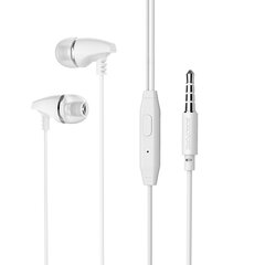 Borofone Earphones BM25 Sound Edge with microphone white цена и информация | Наушники | 220.lv