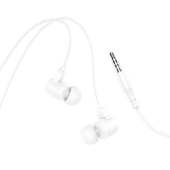 Borofone Earphones BM64 Goalant with microphone white цена и информация | Наушники | 220.lv