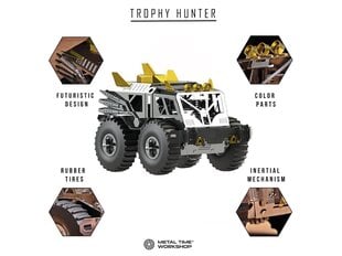 Конструктор Metal Time Trophy Hunter (механический), MT056 цена и информация | Конструкторы и кубики | 220.lv