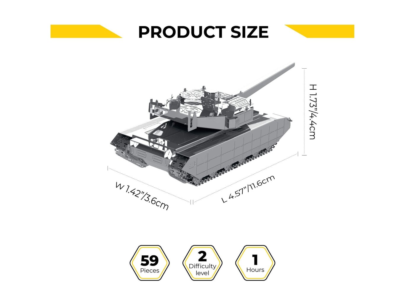 Metal Time - Konstruktors Oplot T-84, 1/72, MT058 cena un informācija | Konstruktori | 220.lv