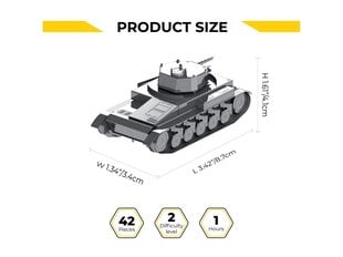 Конструктор Metal Time Pz.Kpfw. II, 1/72, MT060 цена и информация | Конструкторы и кубики | 220.lv