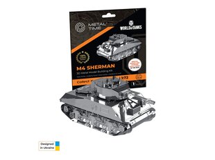 Конструктор Metal Time M4 Sherman, 1/72, MT070 цена и информация | Конструкторы и кубики | 220.lv