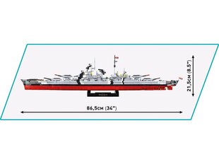 COBI - Konstruktors Battleship Bismarck - Executive Edition, 1/300, 4840 cena un informācija | Konstruktori | 220.lv