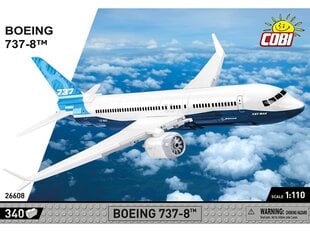 COBI - Konstruktors Boeing 737-8, 1/110, 26608 cena un informācija | Konstruktori | 220.lv