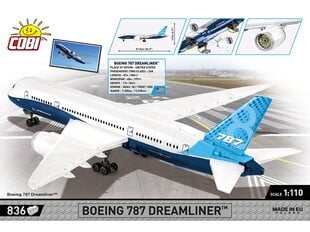 COBI - Konstruktors Boeing 787 Dreamliner, 1/110, 26603 cena un informācija | Konstruktori | 220.lv