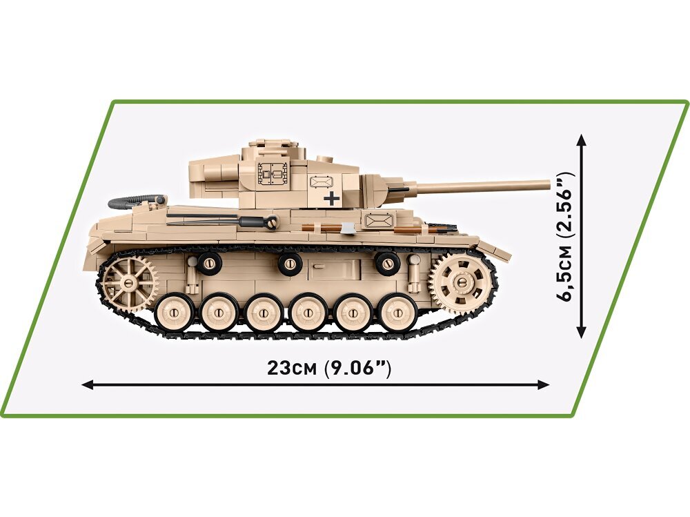 COBI - Konstruktors Panzer III Ausf. J, 1/28, 2562 cena un informācija | Konstruktori | 220.lv