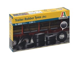 Italeri - Trailer Rubber Tyres, 1/24, 3890 цена и информация | Игрушки для мальчиков | 220.lv