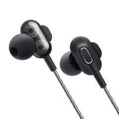 Wired earphones Blitzwolf AirAux AA-HE4, 3.5mm jack, 1.2m (black) cena un informācija | Austiņas | 220.lv