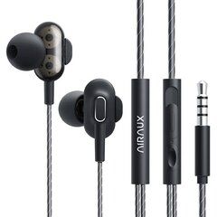 Wired earphones Blitzwolf AirAux AA-HE4, 3.5mm jack, 1.2m (black) цена и информация | Наушники | 220.lv