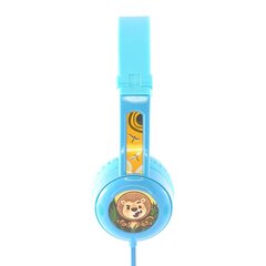 BuddyPhones kids headphones wired Travel (Blue) cena un informācija | Austiņas | 220.lv