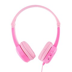 BuddyPhones kids headphones wired Travel (Pink) цена и информация | Наушники с микрофоном Asus H1 Wireless Чёрный | 220.lv