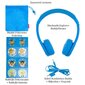 BuddyPhones kids headphones wired Explore Plus (Blue) цена и информация | Austiņas | 220.lv