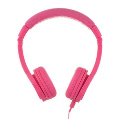 BuddyPhones kids headphones wired Explore Plus (Pink) cena un informācija | Austiņas | 220.lv