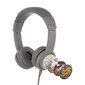 BuddyPhones kids headphones wired Explore Plus (Grey) cena un informācija | Austiņas | 220.lv