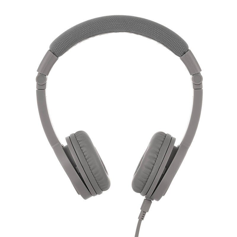 BuddyPhones kids headphones wired Explore Plus (Grey) cena un informācija | Austiņas | 220.lv