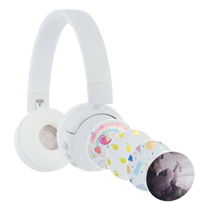 BuddyPhones kids headphones wireless POPFun (White) цена и информация | Austiņas | 220.lv