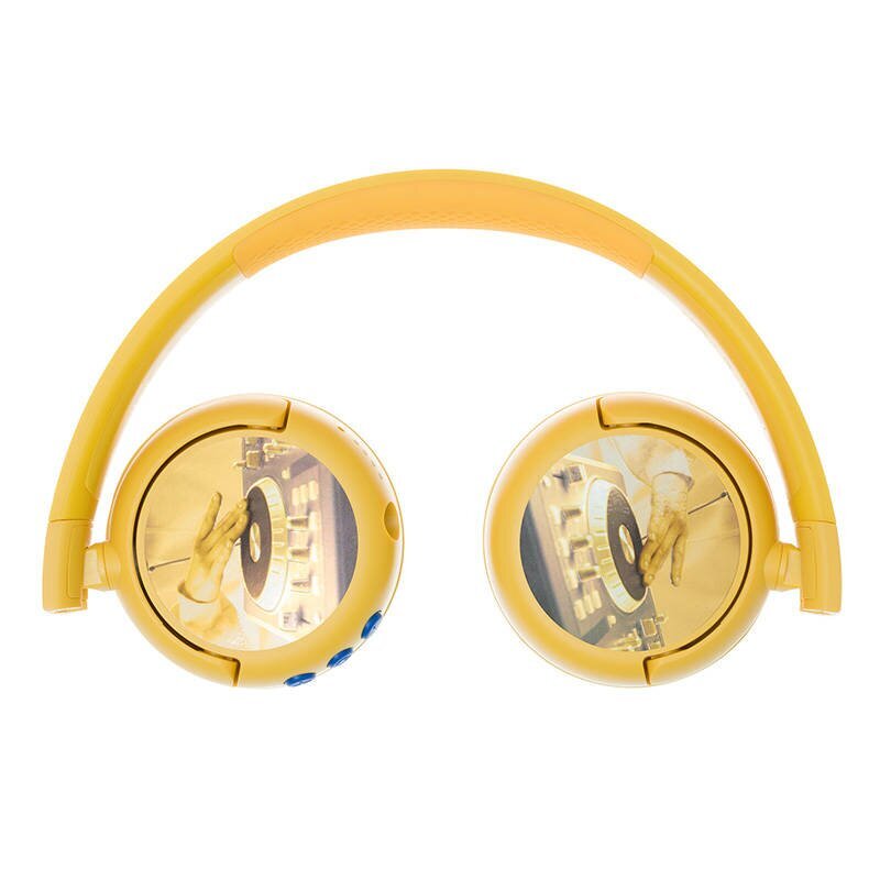 BuddyPhones kids headphones wireless POPFun (Yellow) cena un informācija | Austiņas | 220.lv