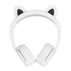 BuddyPhones kids headphones wireless Play Ears Plus panda (White) цена и информация | Наушники с микрофоном Asus H1 Wireless Чёрный | 220.lv