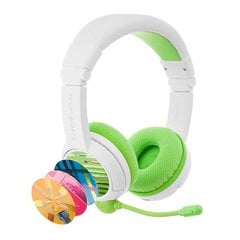 BuddyPhones kids headphones wireless School+ (Green) cena un informācija | Austiņas | 220.lv
