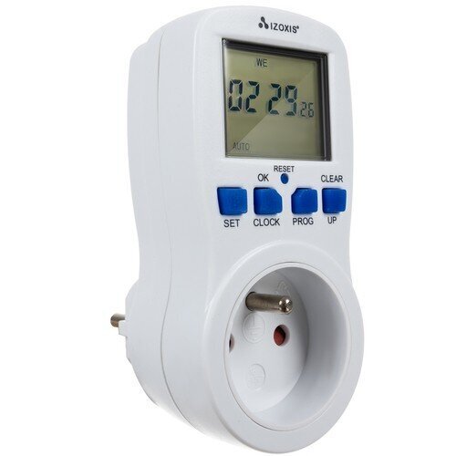 Programmējams spraudnis ar ieslēgšanas/izslēgšanas pogām cena un informācija | Taimeri, termostati | 220.lv