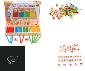 Koka kalkulatoru komplekts, Montessori цена и информация | Развивающие игрушки | 220.lv