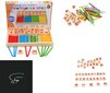 Koka kalkulatoru komplekts, Montessori cena un informācija | Attīstošās rotaļlietas | 220.lv