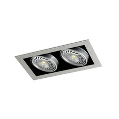Kardan Tecno 2 gaismas AR111 alumīnija apdare cena un informācija | Iebūvējamās lampas, LED paneļi | 220.lv