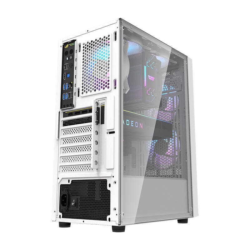 Darkflash A290 computer case + 3 fans (white) цена и информация | Datoru korpusi | 220.lv