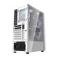 Darkflash A290 computer case + 3 fans (white) cena un informācija | Datoru korpusi | 220.lv