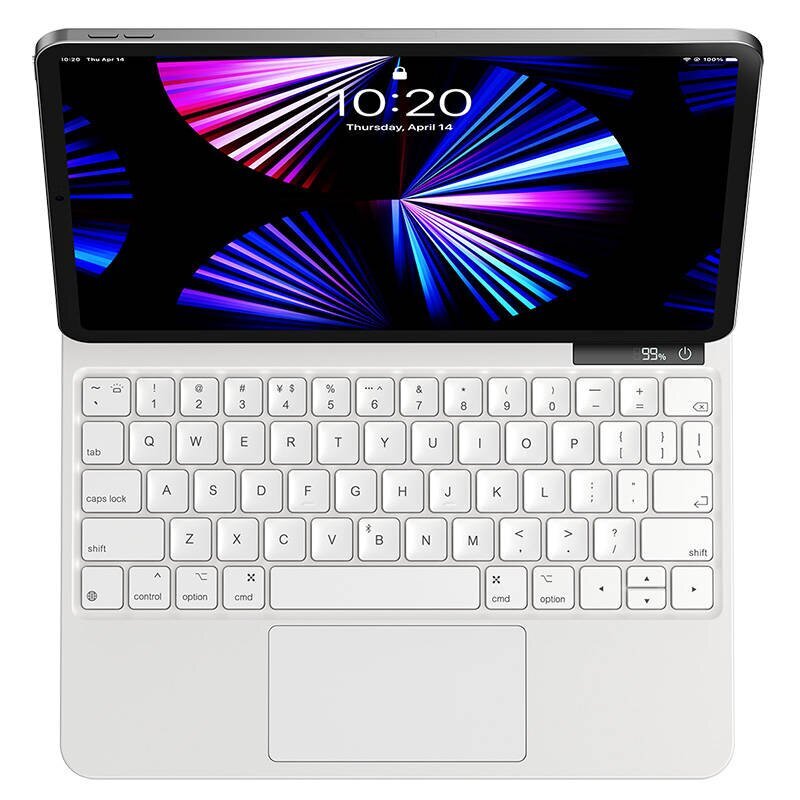 Baseus Brilliance PRO case with keyboard forIpad 10, 10.9" (white) cena un informācija | Somas, maciņi | 220.lv