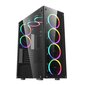 Darkflash Phantom Computer Case + 6 fans (black) цена и информация | Datoru korpusi | 220.lv