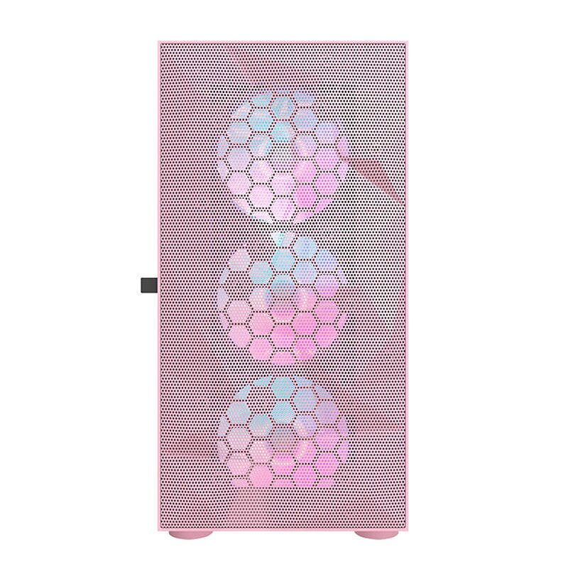 Darkflash DLM21 Mesh computer case (pink) цена и информация | Datoru korpusi | 220.lv