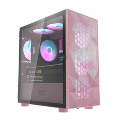 Darkflash DLM21 Mesh computer case (pink) cena un informācija | Datoru korpusi | 220.lv